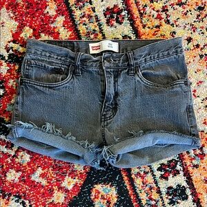 Levi's Women's Dark Gray Jean Shorts